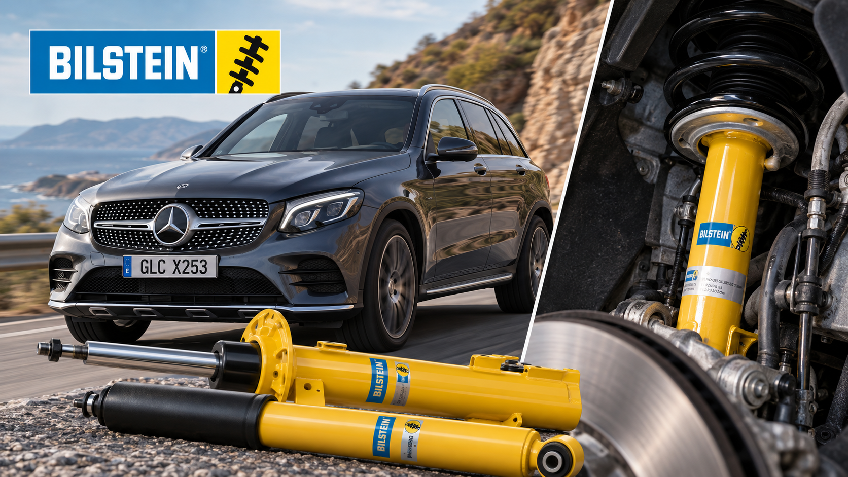 Mercedes GLC X253 (2015-2022): suspensión demasiado blanda y golpes en badenes. Tenemos la solución