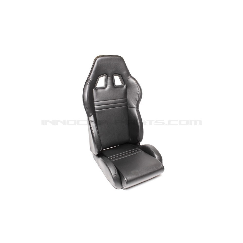 ASIENTO DEPORTIVO SEMI-RÍGIDO PIEL ARTIF. NEGRO